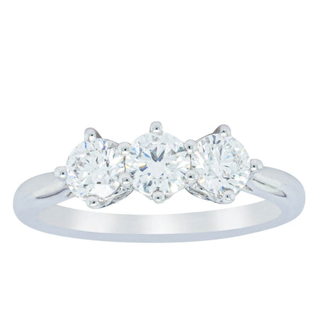 18ct White Gold .90ct Diamond Coronado Ring-Ring-Walker & Hall