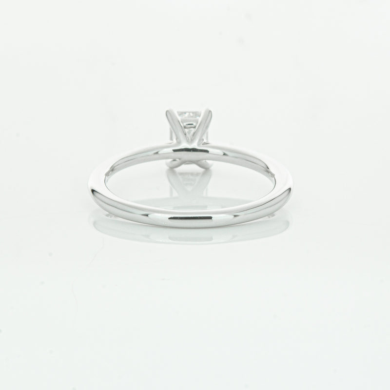 18ct White Gold .72ct Emerald Cut Diamond Melba Ring-Ring-Walker & Hall
