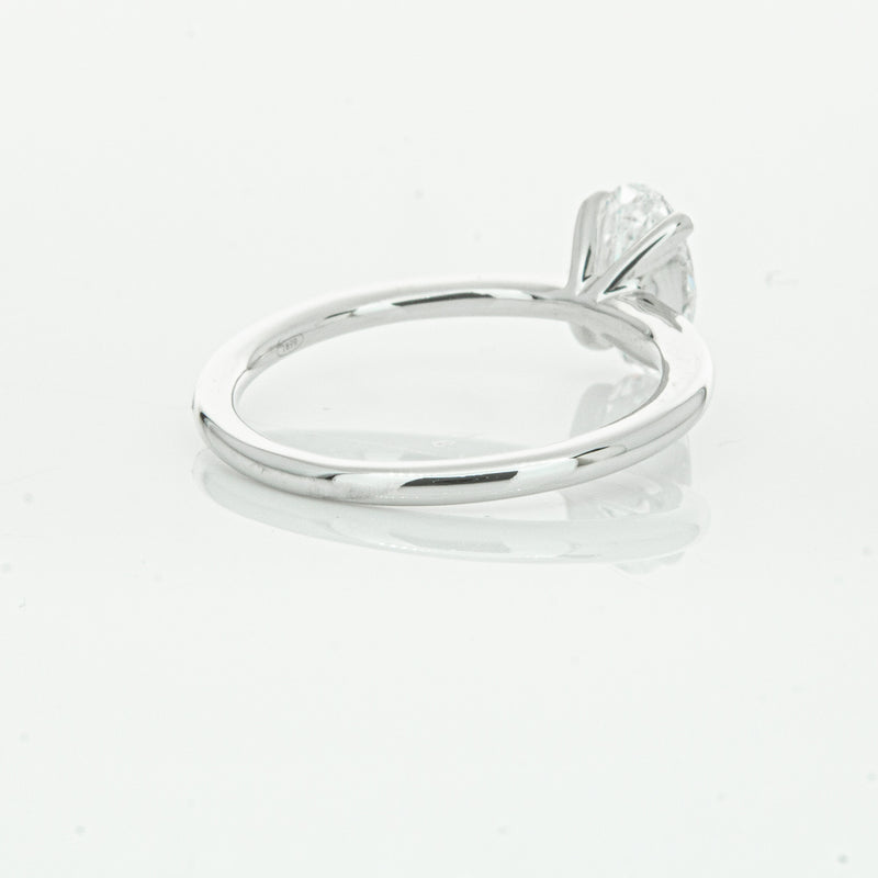 18ct White Gold 1.01ct Oval Cut Diamond Melba Ring-Ring-Walker & Hall