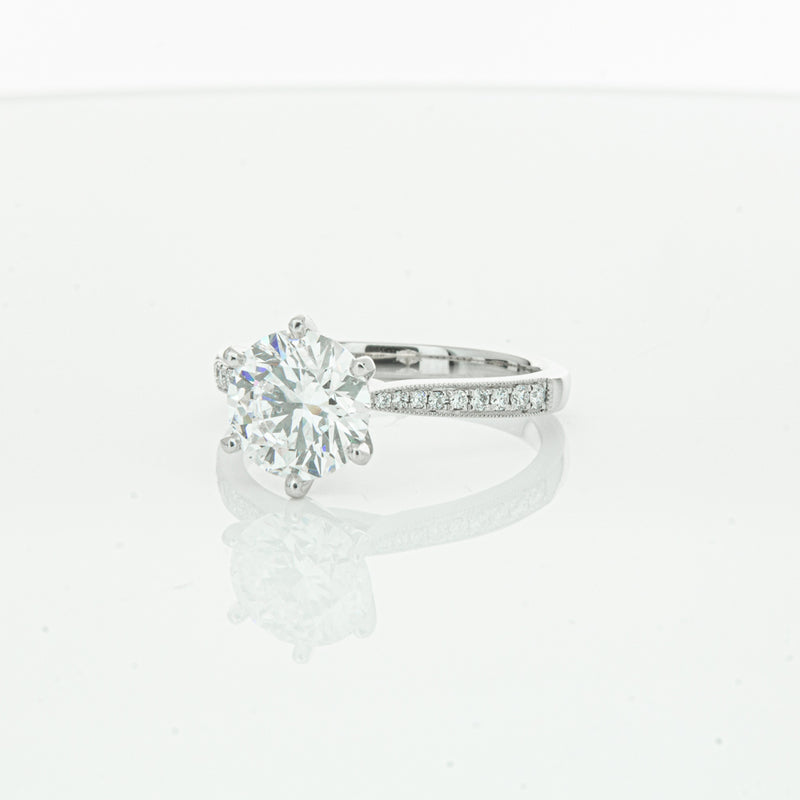 18ct White Gold Diamond Zenith Ring-Ring-Walker & Hall