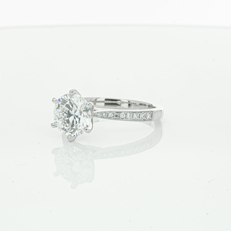 18ct White Gold Diamond Zenith Ring-Ring-Walker & Hall