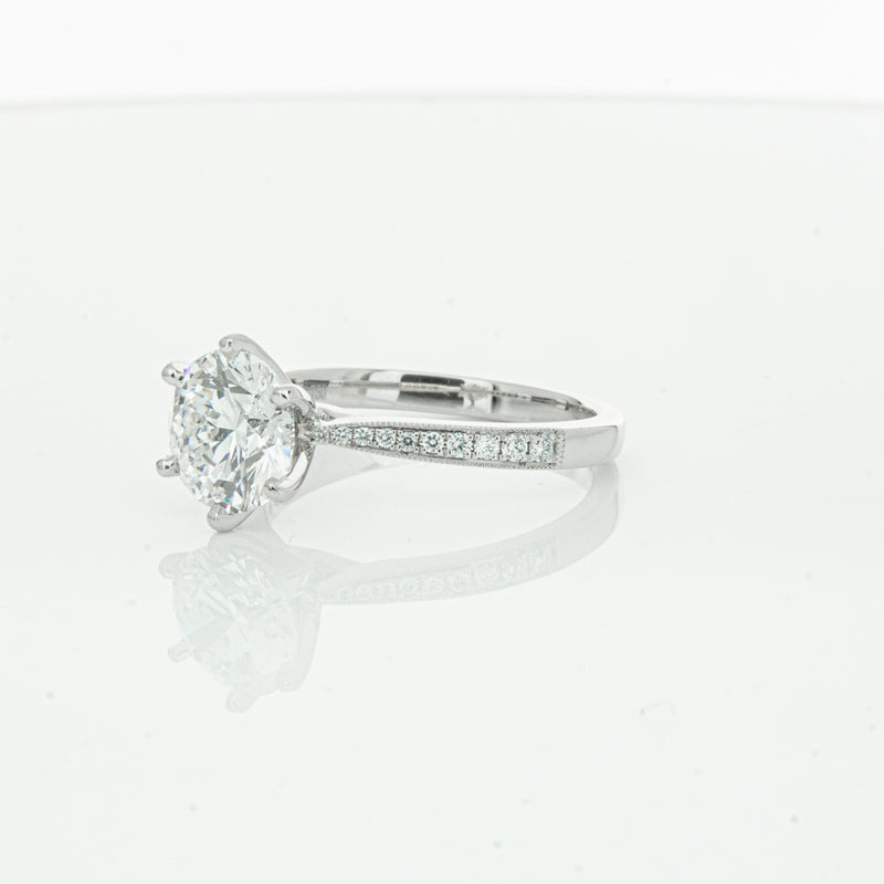 18ct White Gold Diamond Zenith Ring-Ring-Walker & Hall