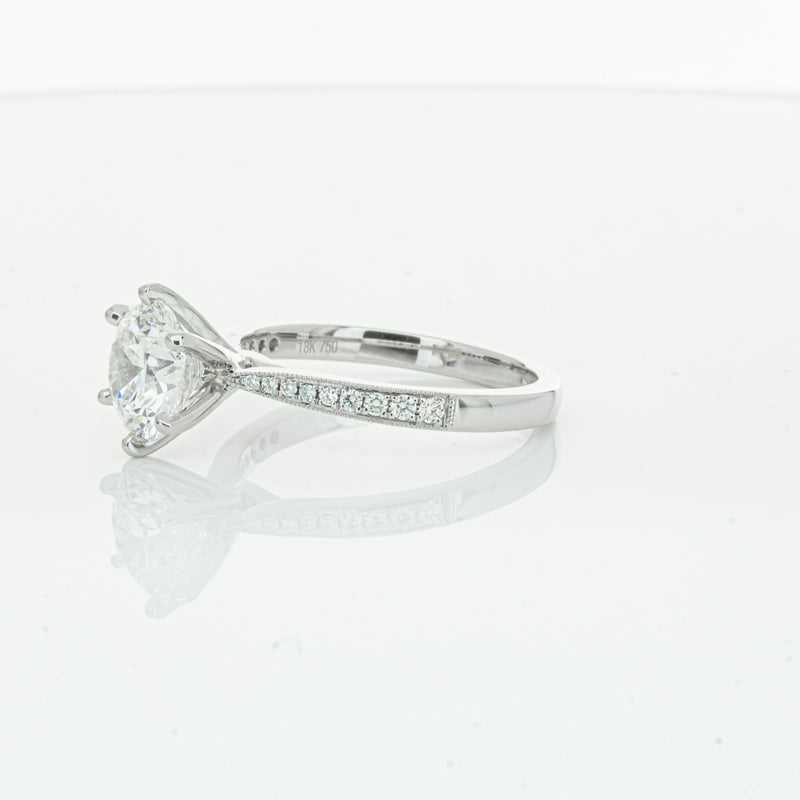 18ct White Gold Diamond Zenith Ring-Ring-Walker & Hall