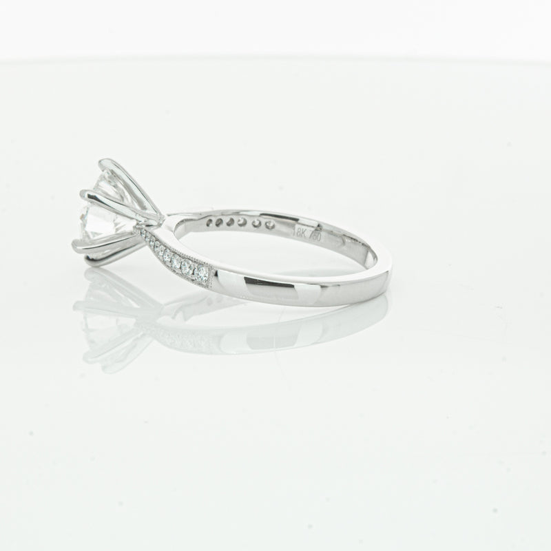 18ct White Gold Diamond Zenith Ring-Ring-Walker & Hall