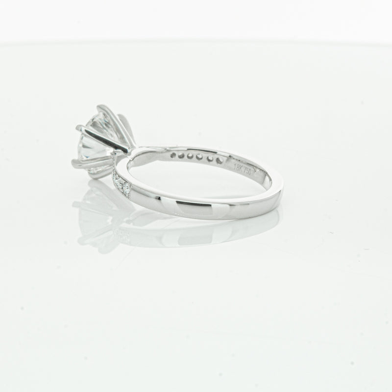 18ct White Gold Diamond Zenith Ring-Ring-Walker & Hall