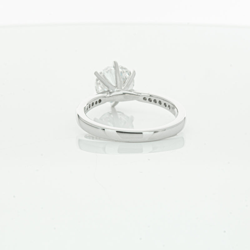 18ct White Gold Diamond Zenith Ring-Ring-Walker & Hall