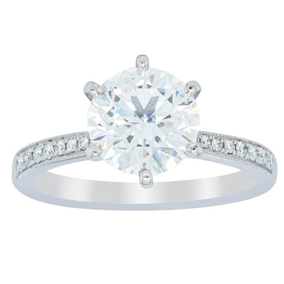 18ct White Gold Diamond Zenith Ring-Ring-Walker & Hall