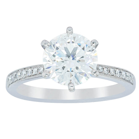 18ct White Gold Diamond Zenith Ring-Ring-Walker & Hall