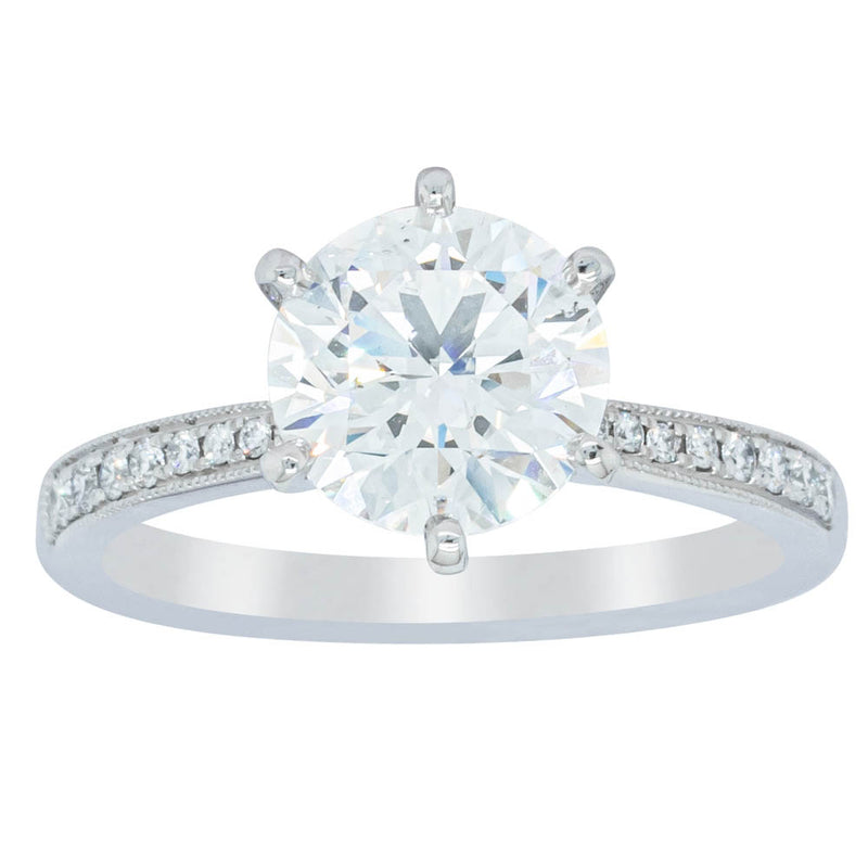 18ct White Gold Diamond Zenith Ring-Ring-Walker & Hall