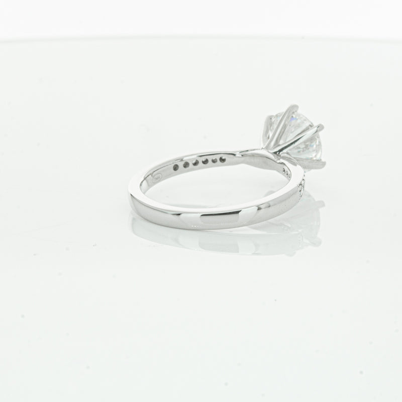 18ct White Gold Diamond Zenith Ring-Ring-Walker & Hall