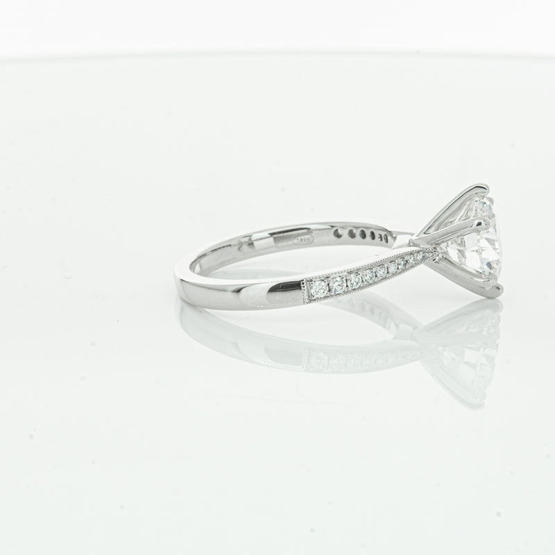 18ct White Gold Diamond Zenith Ring-Ring-Walker & Hall