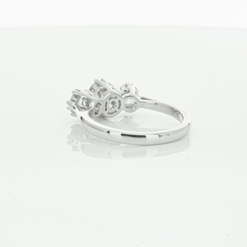 18ct White Gold Three Stone Diamond Heritage Ring-Ring-Walker & Hall