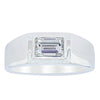 Platinum 1.40ct Baguette Diamond Mens Ring-Ring-Walker & Hall