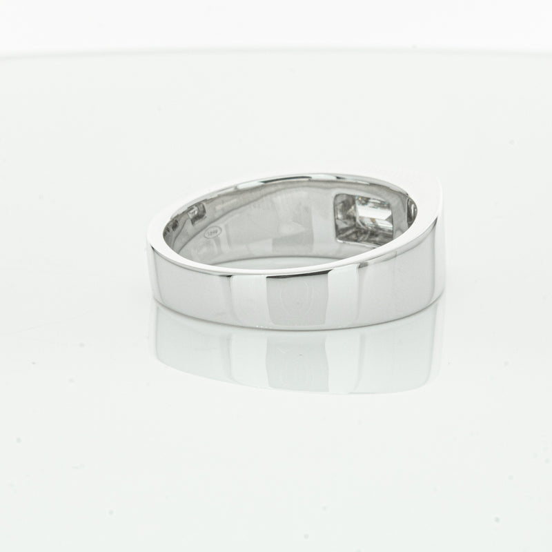 Platinum 1.40ct Baguette Diamond Mens Ring-Ring-Walker & Hall