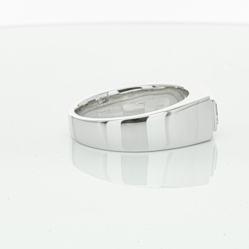 Platinum 1.40ct Baguette Diamond Mens Ring-Ring-Walker & Hall