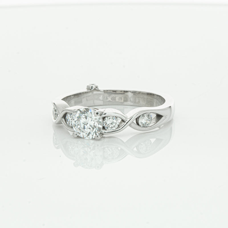 Deja Vu 9ct White Gold .50ct Diamond Ring-Ring-Walker & Hall