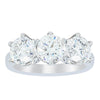 18ct White Gold 3.00ct Diamond Trilogy Ring-Ring-Walker & Hall