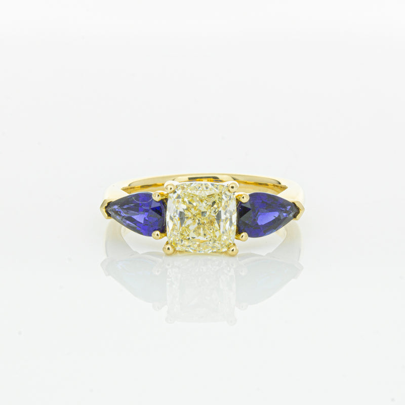 18ct Yellow Gold Yellow Diamond & Sapphire Ayla Ring-Ring-Walker & Hall