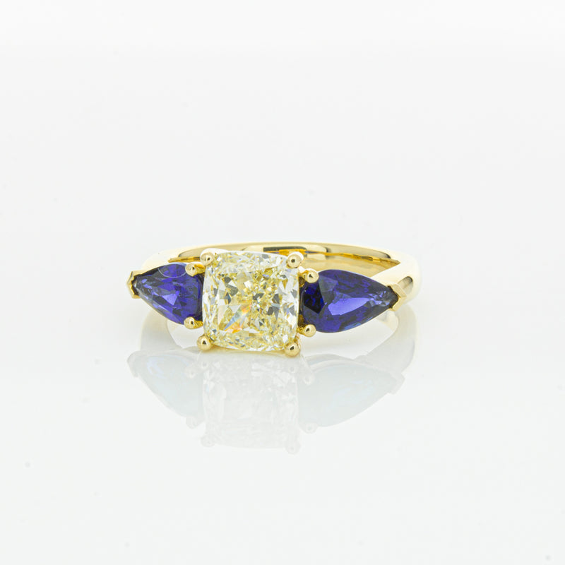18ct Yellow Gold Yellow Diamond & Sapphire Ayla Ring-Ring-Walker & Hall