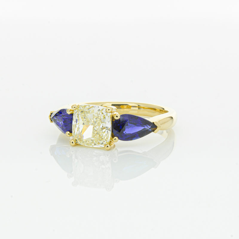 18ct Yellow Gold Yellow Diamond & Sapphire Ayla Ring-Ring-Walker & Hall
