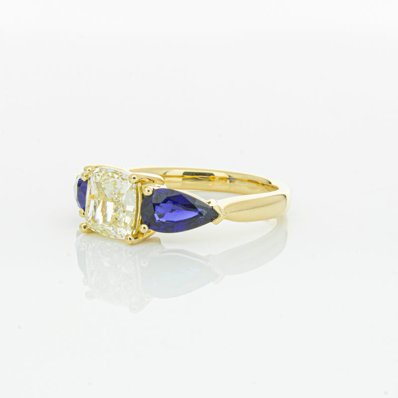 18ct Yellow Gold Yellow Diamond & Sapphire Ayla Ring-Ring-Walker & Hall