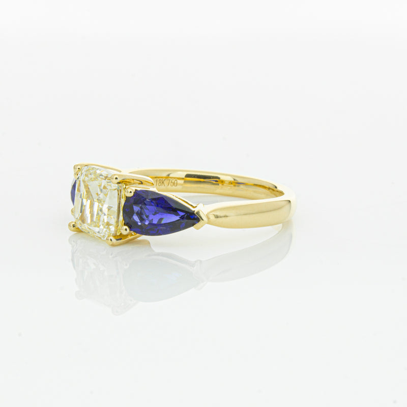 18ct Yellow Gold Yellow Diamond & Sapphire Ayla Ring-Ring-Walker & Hall