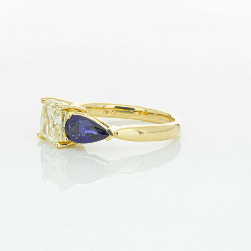 18ct Yellow Gold Yellow Diamond & Sapphire Ayla Ring-Ring-Walker & Hall