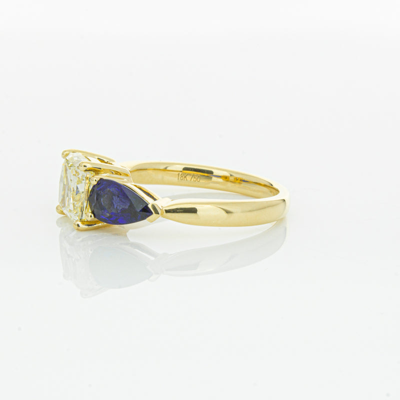 18ct Yellow Gold Yellow Diamond & Sapphire Ayla Ring-Ring-Walker & Hall