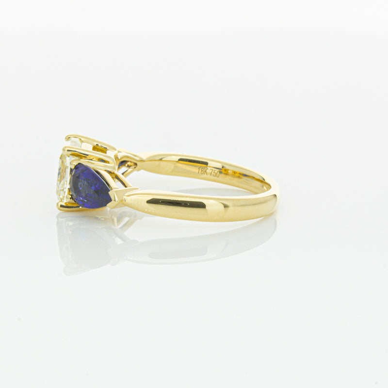 18ct Yellow Gold Yellow Diamond & Sapphire Ayla Ring-Ring-Walker & Hall