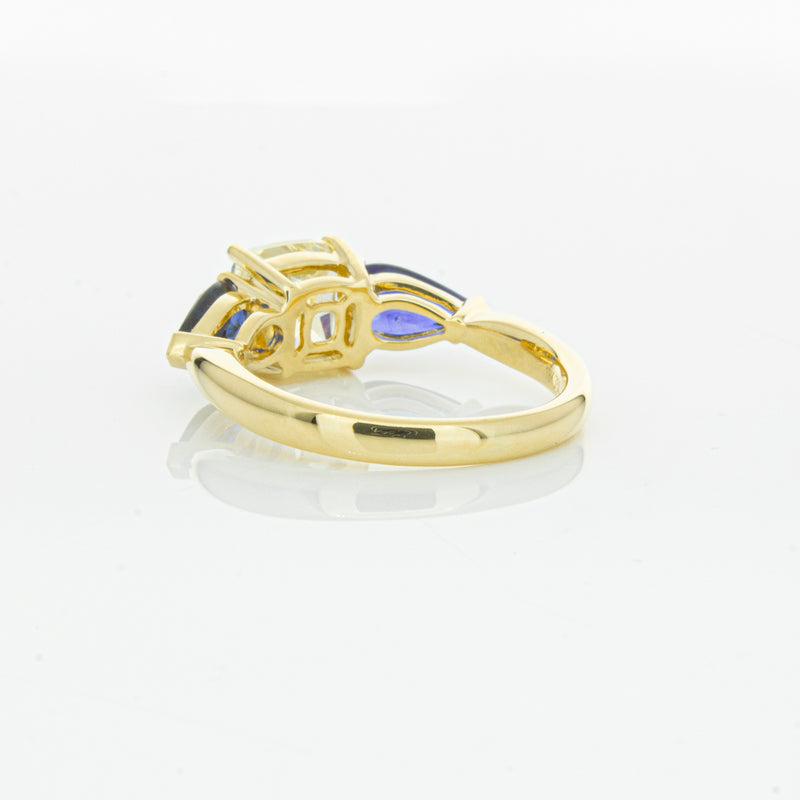 18ct Yellow Gold Yellow Diamond & Sapphire Ayla Ring-Ring-Walker & Hall