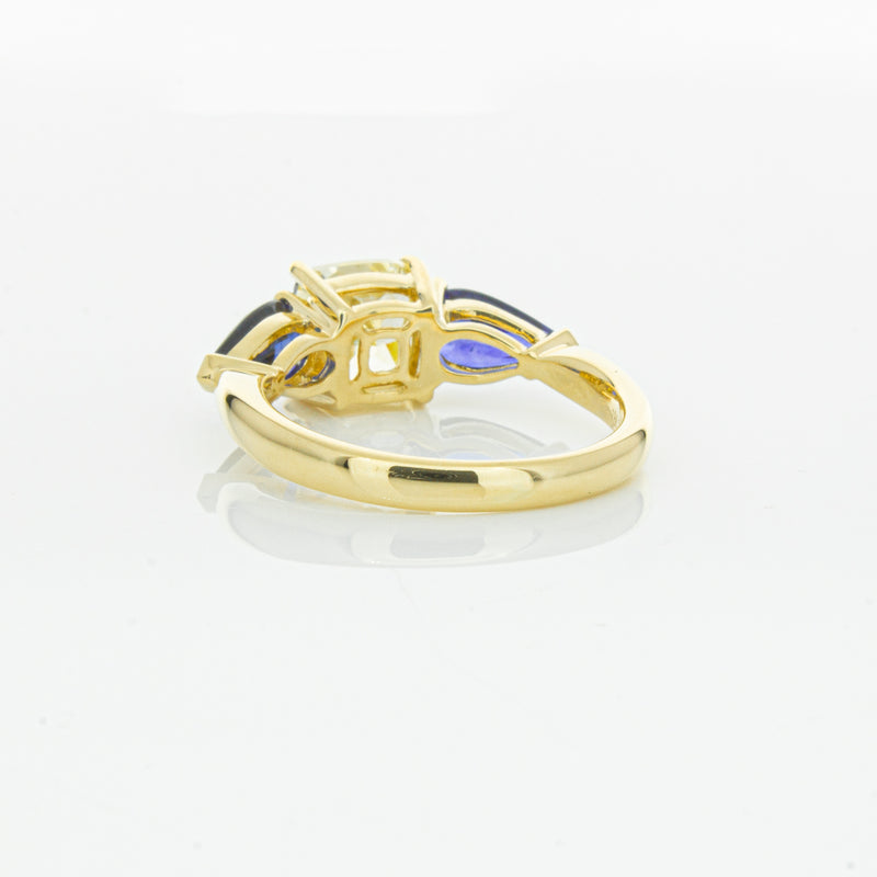 18ct Yellow Gold Yellow Diamond & Sapphire Ayla Ring-Ring-Walker & Hall