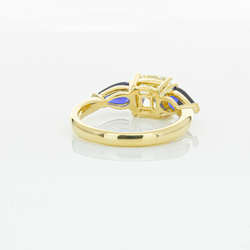 18ct Yellow Gold Yellow Diamond & Sapphire Ayla Ring-Ring-Walker & Hall