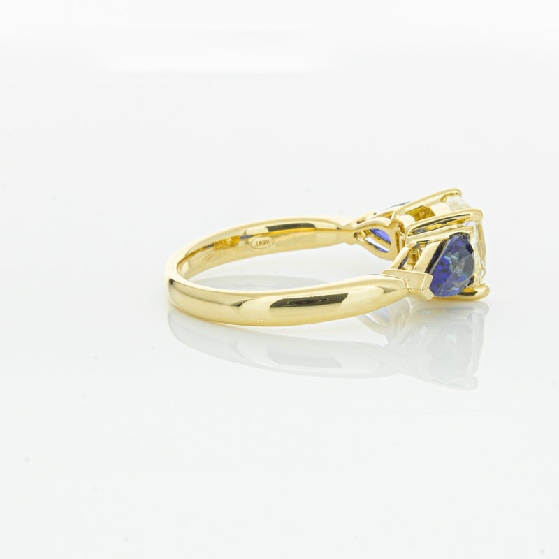 18ct Yellow Gold Yellow Diamond & Sapphire Ayla Ring-Ring-Walker & Hall