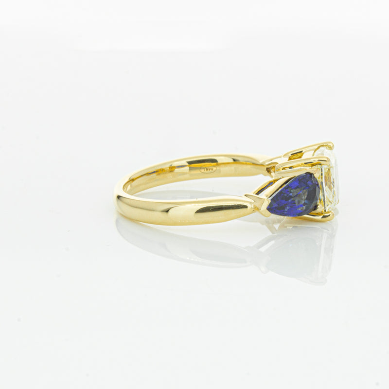 18ct Yellow Gold Yellow Diamond & Sapphire Ayla Ring-Ring-Walker & Hall