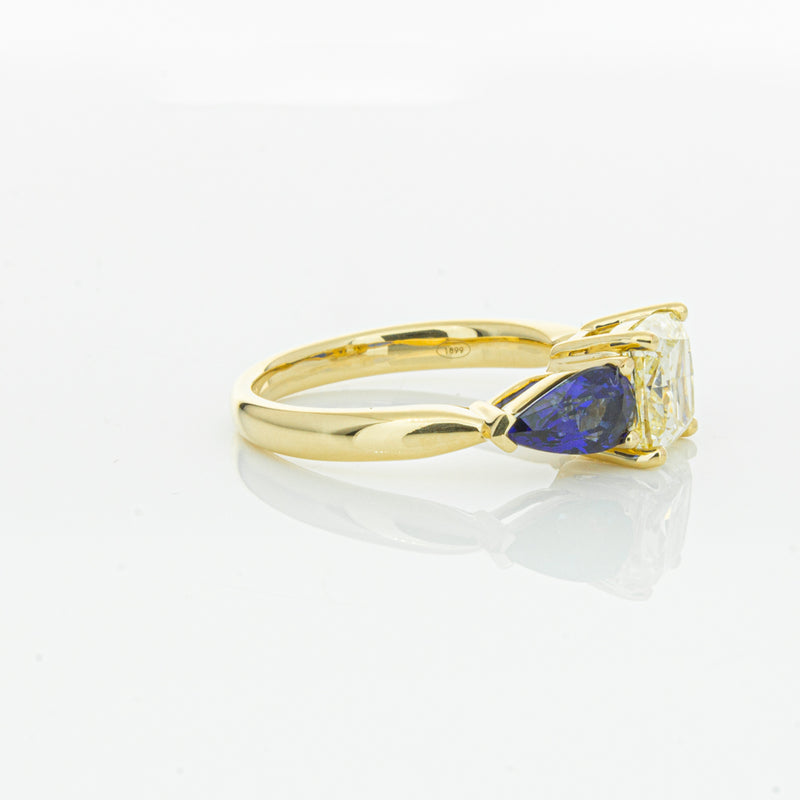 18ct Yellow Gold Yellow Diamond & Sapphire Ayla Ring-Ring-Walker & Hall