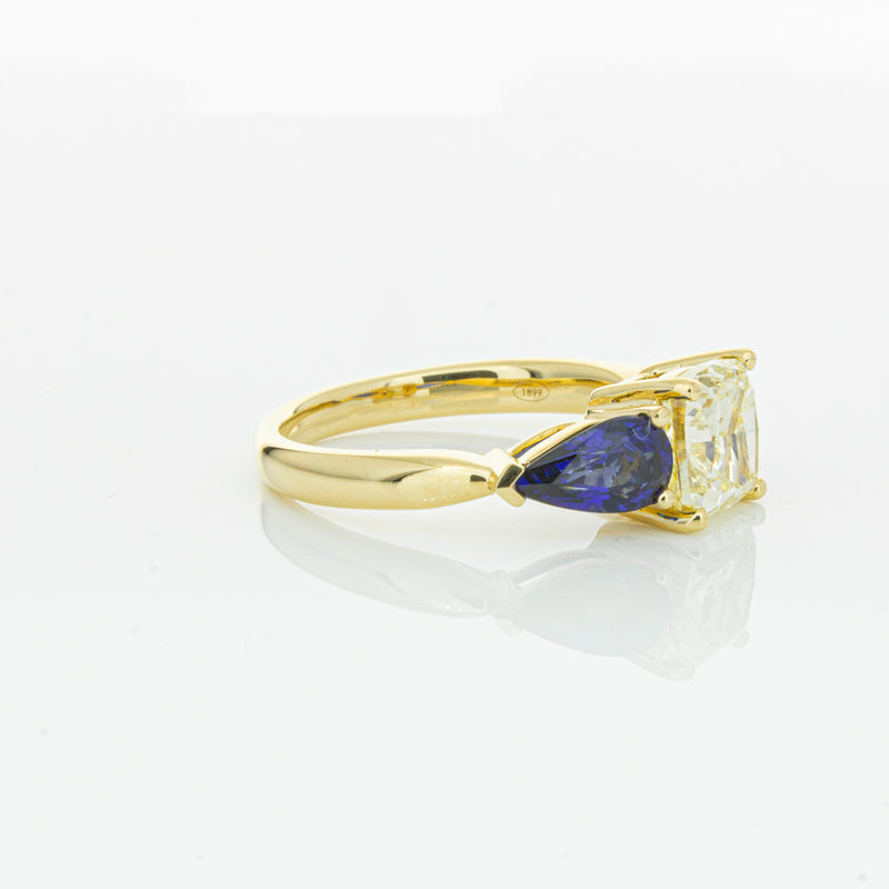 18ct Yellow Gold Yellow Diamond & Sapphire Ayla Ring-Ring-Walker & Hall