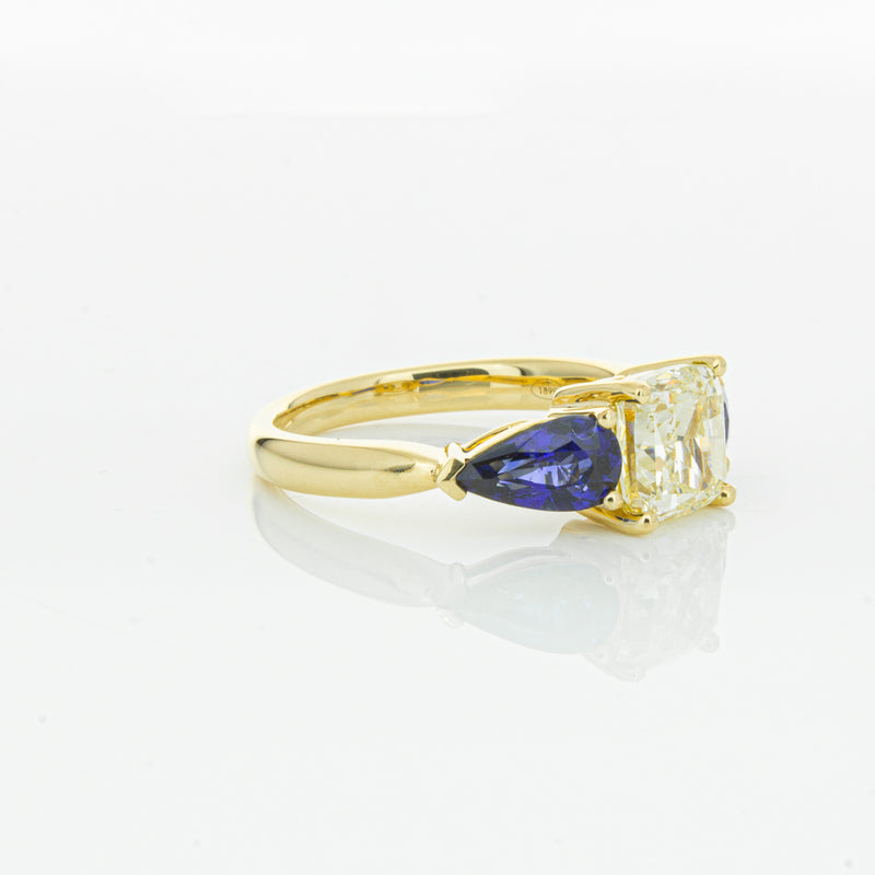 18ct Yellow Gold Yellow Diamond & Sapphire Ayla Ring-Ring-Walker & Hall