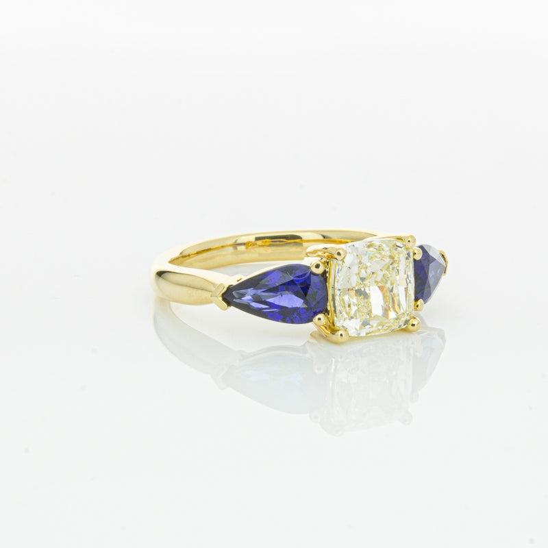 18ct Yellow Gold Yellow Diamond & Sapphire Ayla Ring-Ring-Walker & Hall