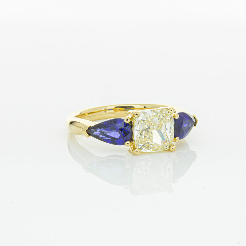 18ct Yellow Gold Yellow Diamond & Sapphire Ayla Ring-Ring-Walker & Hall