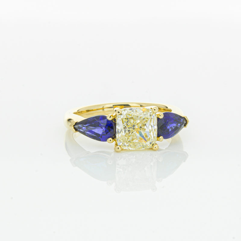18ct Yellow Gold Yellow Diamond & Sapphire Ayla Ring-Ring-Walker & Hall