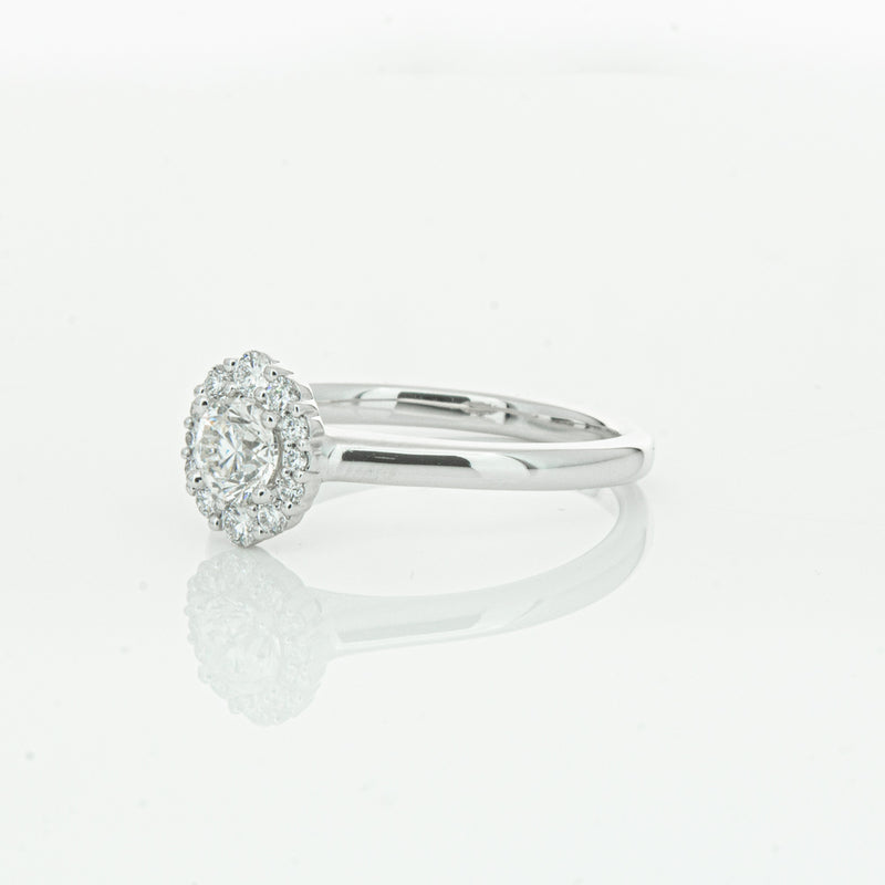 18ct White Gold .40ct Diamond Cello Ring-Ring-Walker & Hall