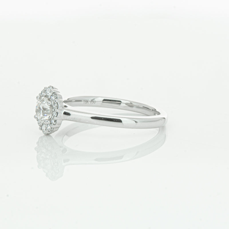 18ct White Gold .40ct Diamond Cello Ring-Ring-Walker & Hall