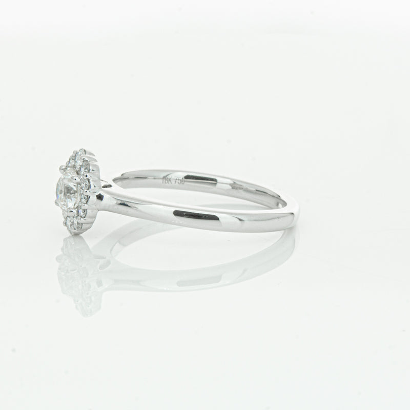 18ct White Gold .40ct Diamond Cello Ring-Ring-Walker & Hall