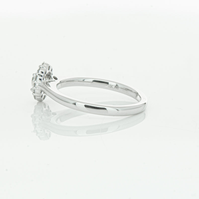 18ct White Gold .40ct Diamond Cello Ring-Ring-Walker & Hall