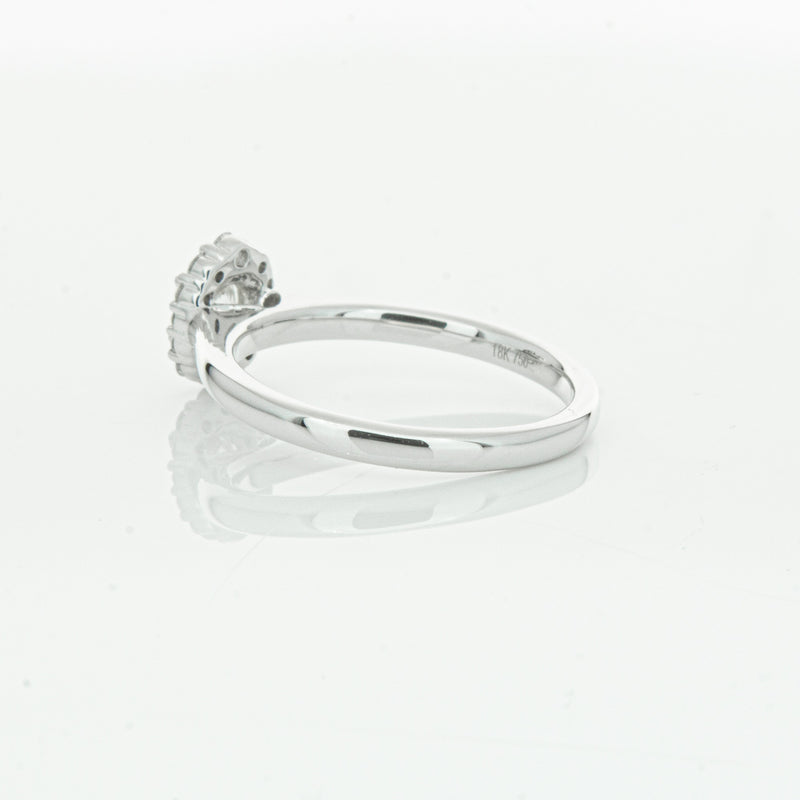 18ct White Gold .40ct Diamond Cello Ring-Ring-Walker & Hall