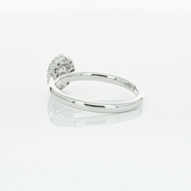 18ct White Gold .40ct Diamond Cello Ring-Ring-Walker & Hall