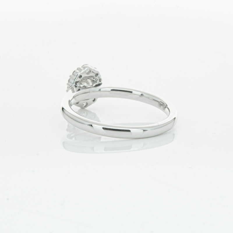 18ct White Gold .40ct Diamond Cello Ring-Ring-Walker & Hall