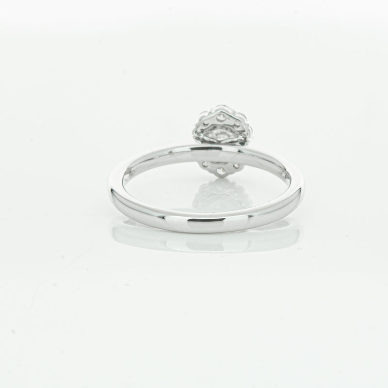 18ct White Gold .40ct Diamond Cello Ring-Ring-Walker & Hall