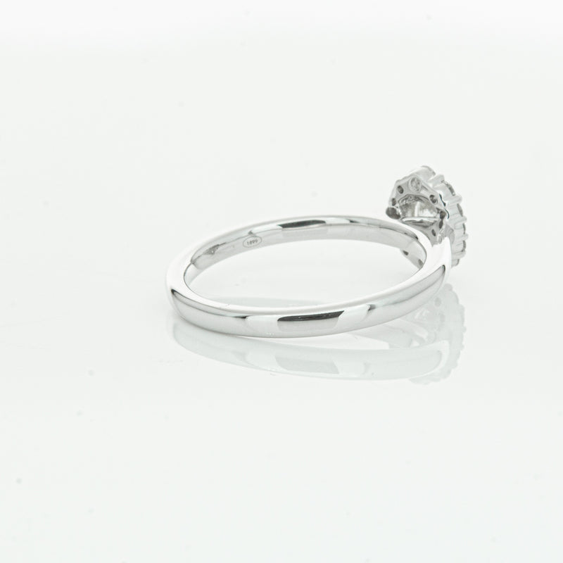18ct White Gold .40ct Diamond Cello Ring-Ring-Walker & Hall