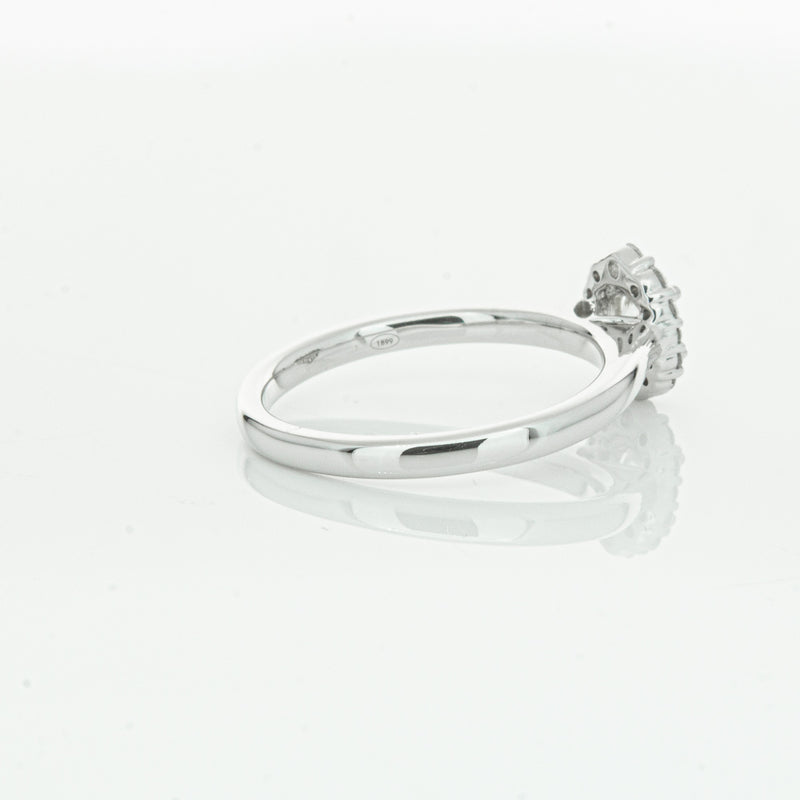 18ct White Gold .40ct Diamond Cello Ring-Ring-Walker & Hall